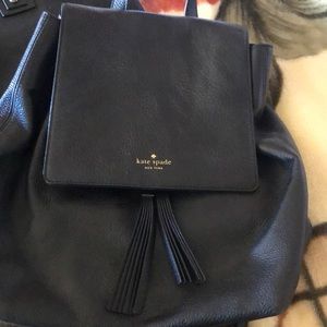 Black Kate Spade backpack